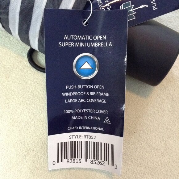 NWT Weather Station Extendable Umbrella, Portable, Fits in most Purses, Useful - Picture 4 of 4